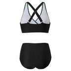 R&B | Push-Up Halter-Bikini-Set mit Hoher Taille für Damen