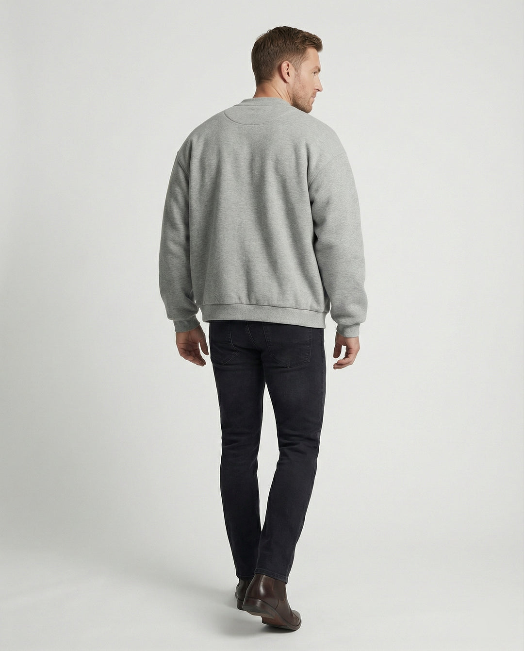 Retro Oversize Cardigan Gestreift Fake-Two-Piece Unisex Sweatshirt