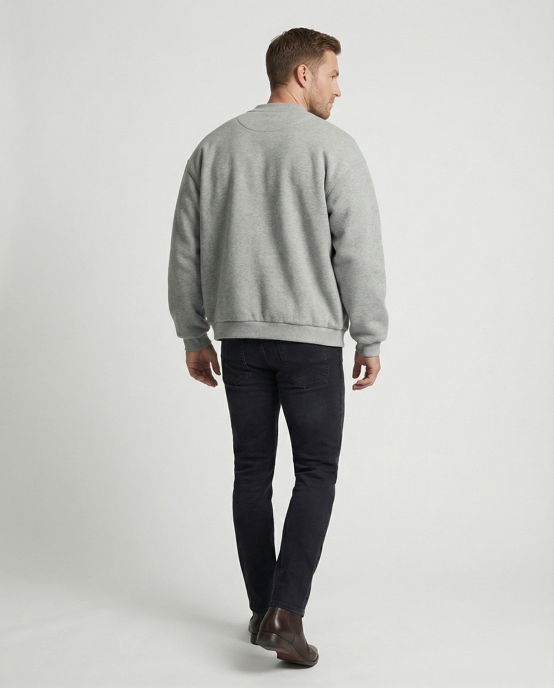 Retro Oversize Cardigan Gestreift Fake-Two-Piece Unisex Sweatshirt