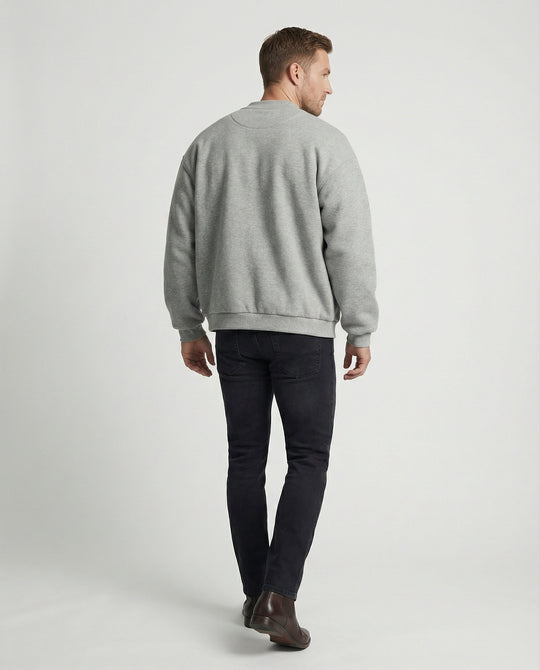 Retro Oversize Cardigan Gestreift Fake-Two-Piece Unisex Sweatshirt