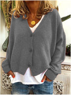 R&B | Lässige Cardigan mit Knopfleiste Weich und Warm Entspannte Alltagsstil