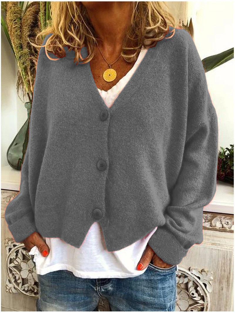 R&B | Lässige Cardigan mit Knopfleiste Weich und Warm Entspannte Alltagsstil