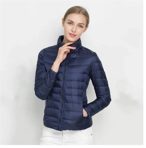 R&B | Taillierter Steppjacke mit Reißverschluss