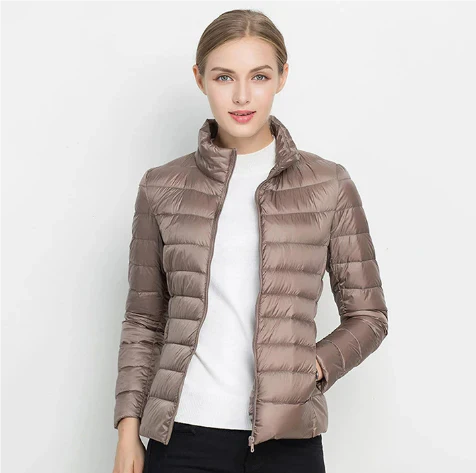 R&B | Taillierter Steppjacke mit Reißverschluss