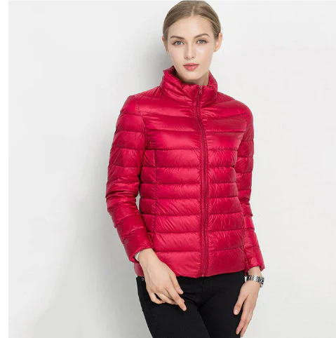 R&B | Taillierter Steppjacke mit Reißverschluss