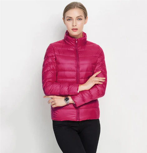 R&B | Taillierter Steppjacke mit Reißverschluss