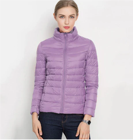R&B | Taillierter Steppjacke mit Reißverschluss