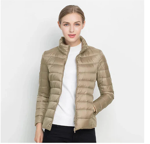 R&B | Taillierter Steppjacke mit Reißverschluss