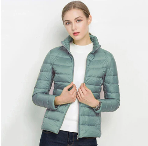 R&B | Taillierter Steppjacke mit Reißverschluss
