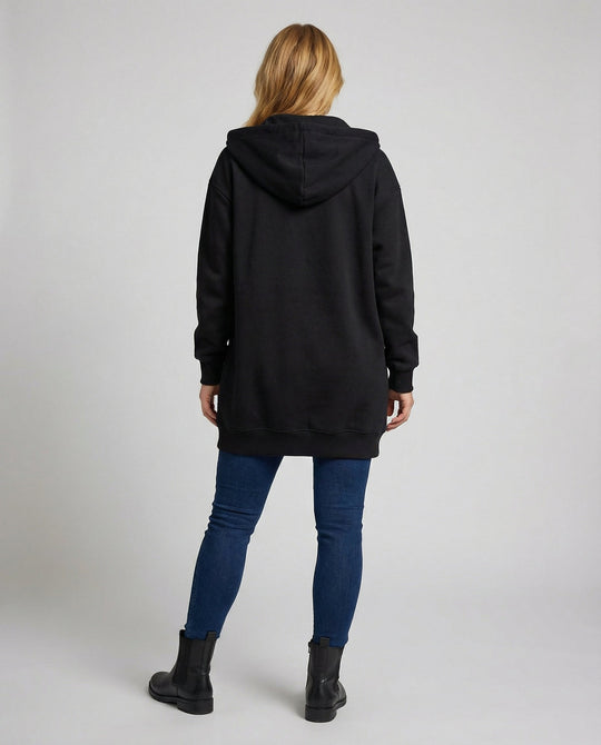 Knielanger Komfort Hoodie Damen | R&B