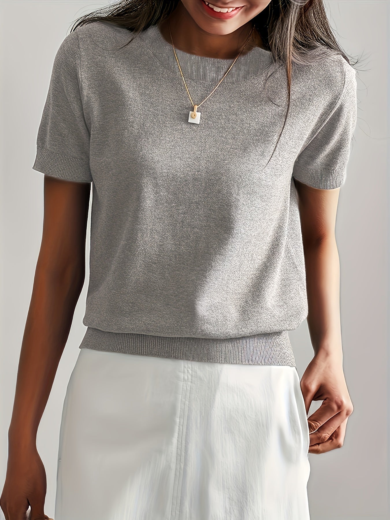 R&B | Stilvolles Strick T-Shirt für Damen