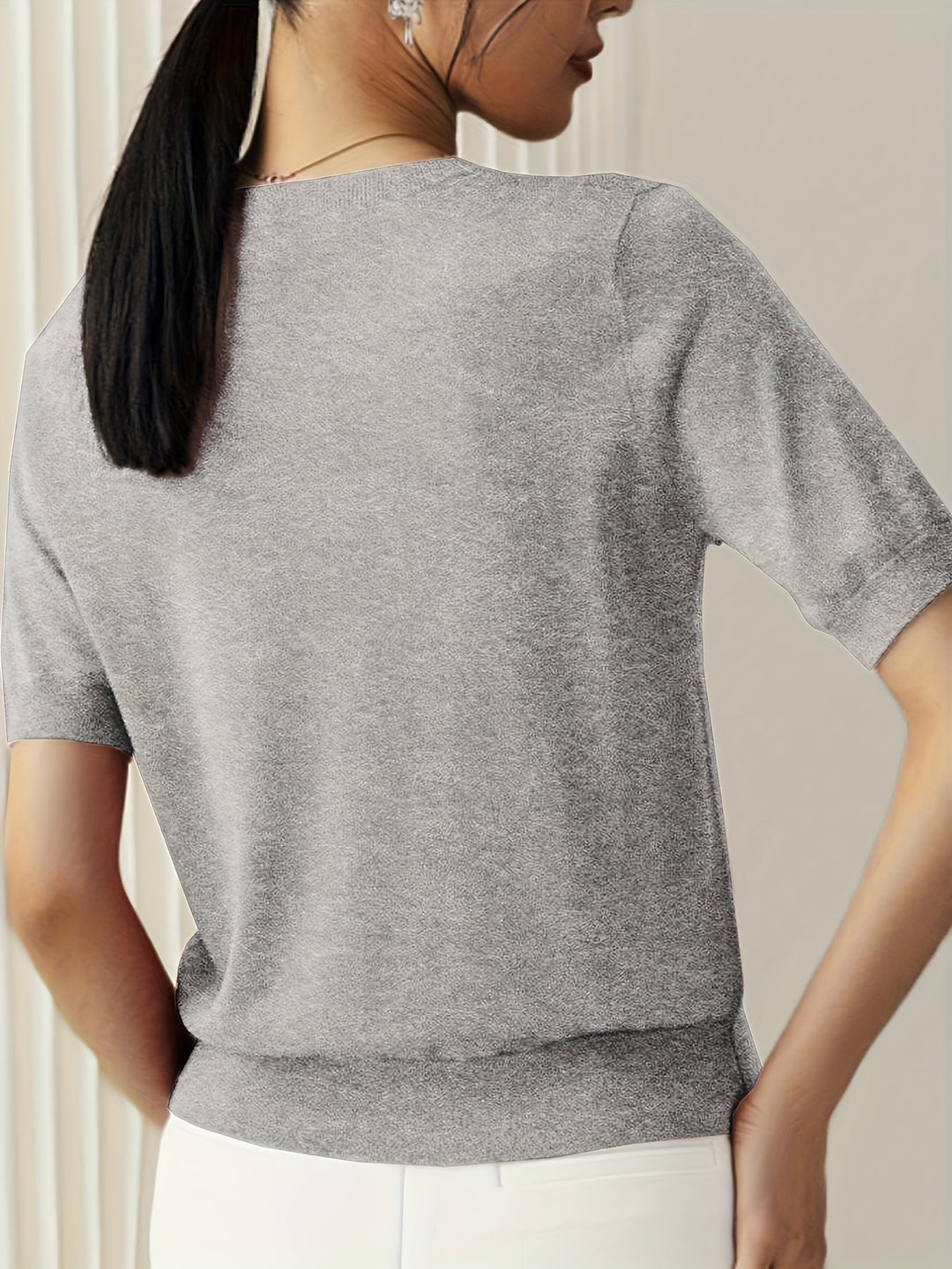 R&B | Stilvolles Strick T-Shirt für Damen