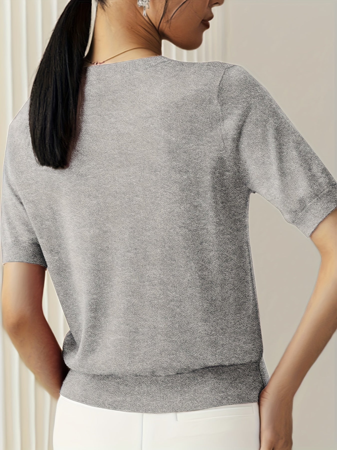 R&B | Stilvolles Strick T-Shirt für Damen