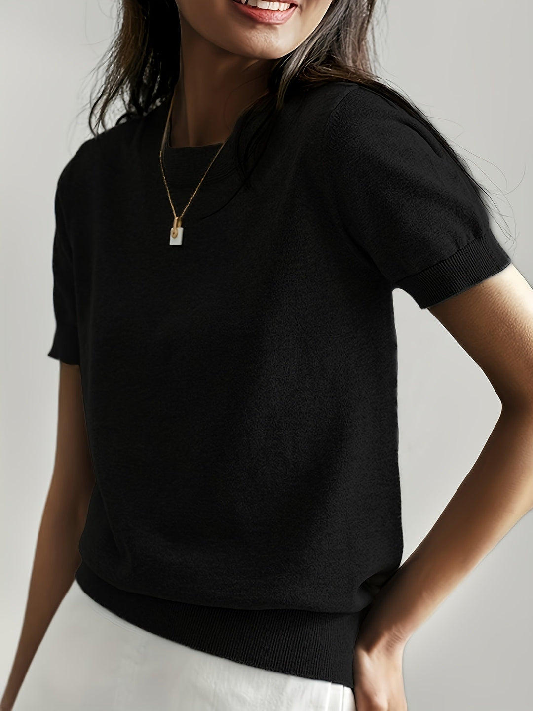 R&B | Stilvolles Strick T-Shirt für Damen
