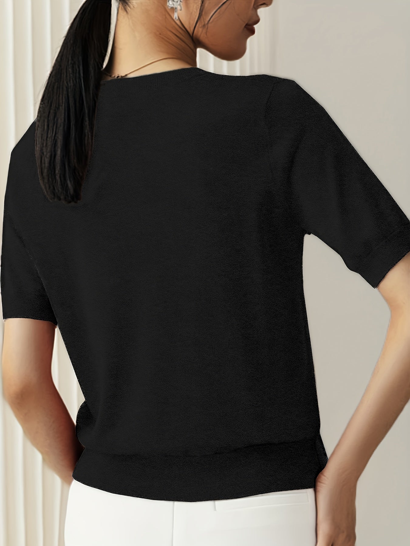 R&B | Stilvolles Strick T-Shirt für Damen