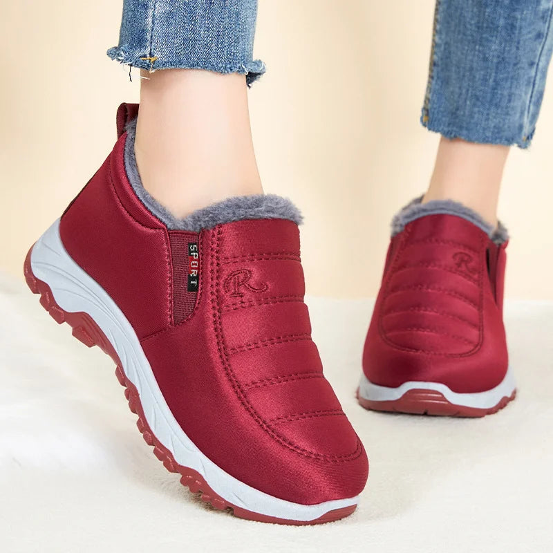 R&B | Gesteppte wasserdichte Winterstiefel für Frauen – Bequemes & stylisches Slip-On-Design
