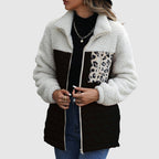 R&B | Plüsch Patchwork Frauen Winterjacke