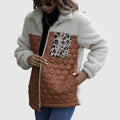 R&B | Plüsch Patchwork Frauen Winterjacke
