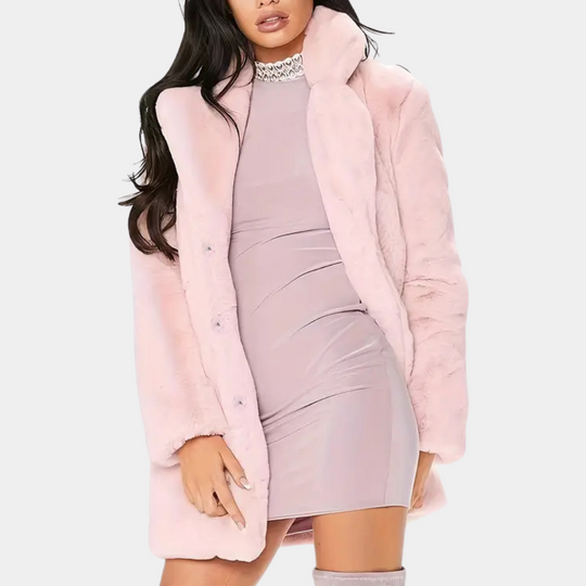 R&B | Eleganter Winterplüschmantel für Damen