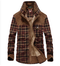 R&B | Flanell Winterjacke für Herren mit Stehkragen