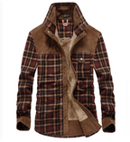 R&B | Flanell Winterjacke für Herren mit Stehkragen