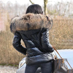 R&B | Winterjacke mit Kapuze aus Fell