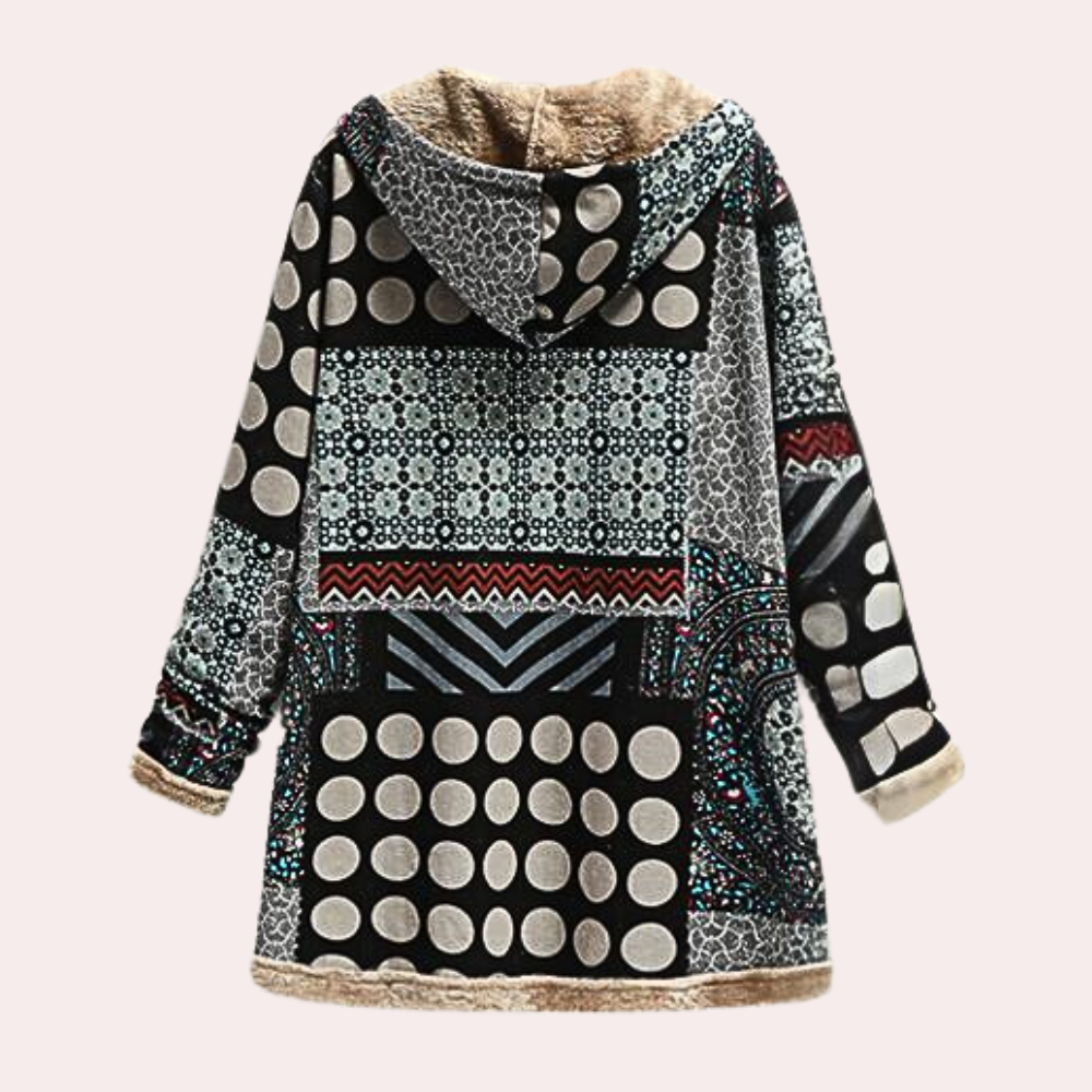 R&B | Warme Winterjacke mit Kapuze für Damen