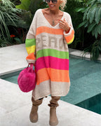 Friedliche Regenbogen Pullover