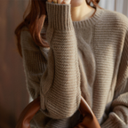 R&B | Cashmere Couture Cable-Knit Pullover
