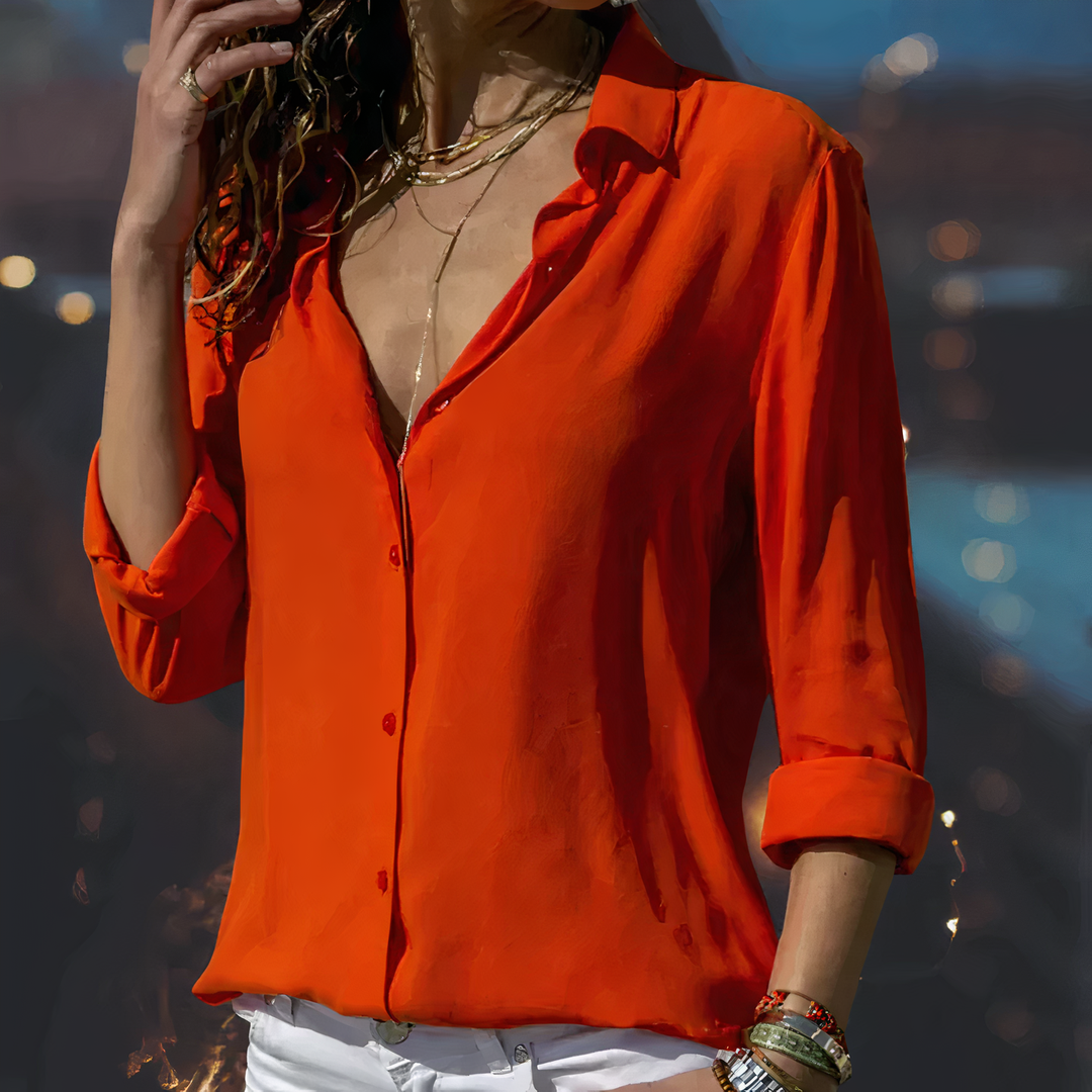 R&B | Elegante Chiffonbluse für Frauen
