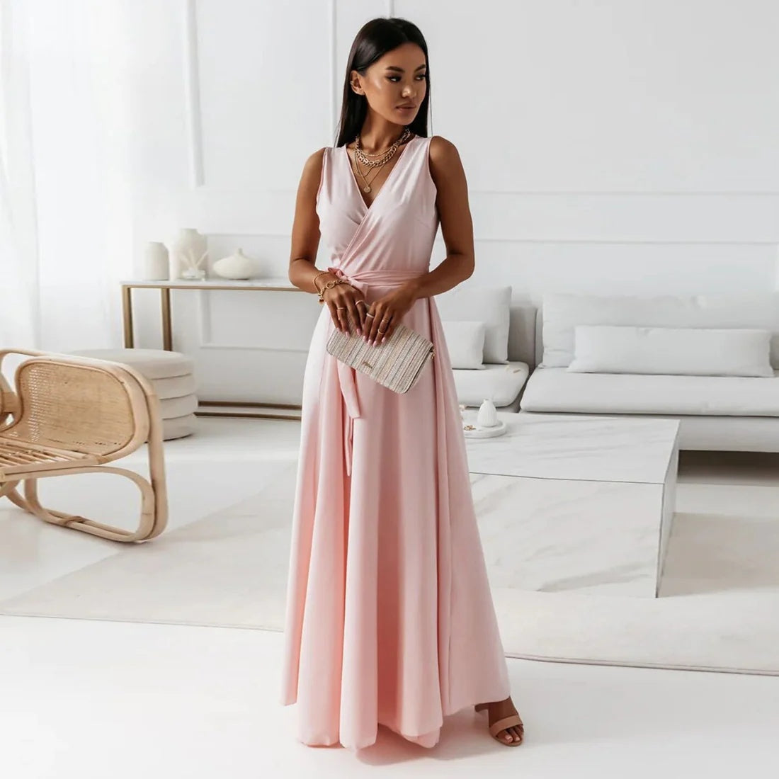 Maxi Brautjungfernkleid | Rizza