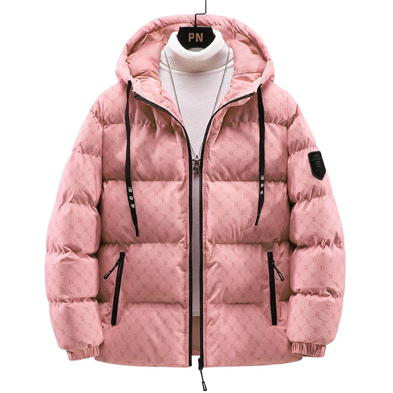 R&B | Baumwolljacke mit Allover-Buchstabenprint