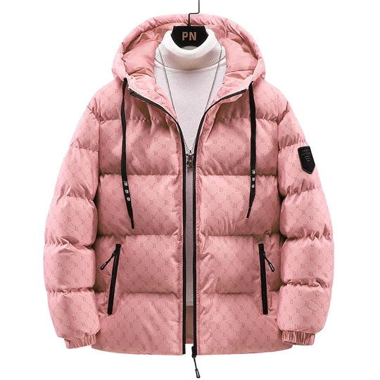 R&B | Baumwolljacke mit Allover-Buchstabenprint