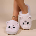 R&B | Weiche Damen Katzen Hausschuhe
