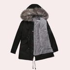 R&B | Winter Parka Jacke mit Kapuze für Damen
