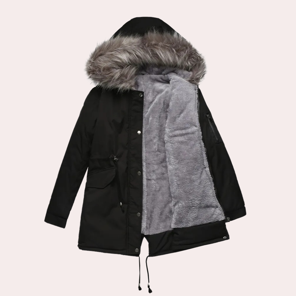 R&B | Winter Parka Jacke mit Kapuze für Damen
