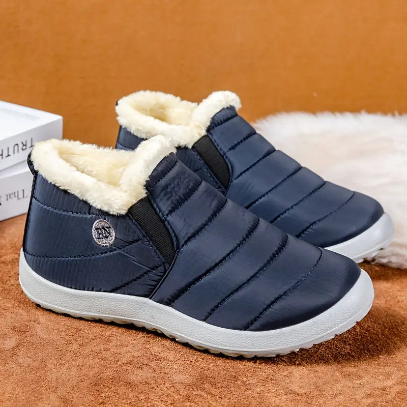 R&B | Damen Winterwarme Pelz Schneestiefel