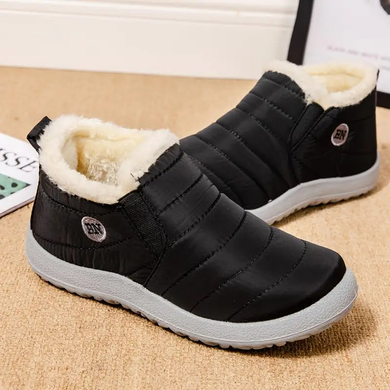 R&B | Damen Winterwarme Pelz Schneestiefel