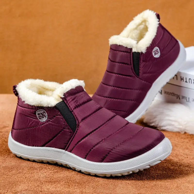 R&B | Damen Winterwarme Pelz Schneestiefel
