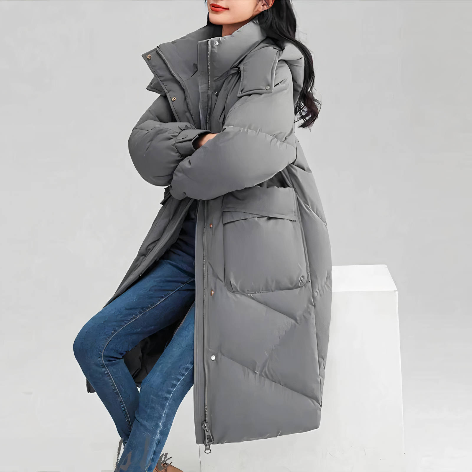 R&B | Dicke und warme lange Jacke