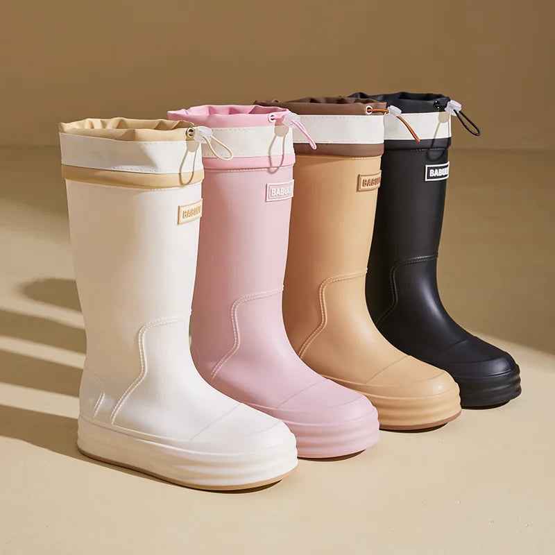 R&B | Boots Damen - Atmungsaktives Wasserfestes Gummi Anti-Rutsch Design
