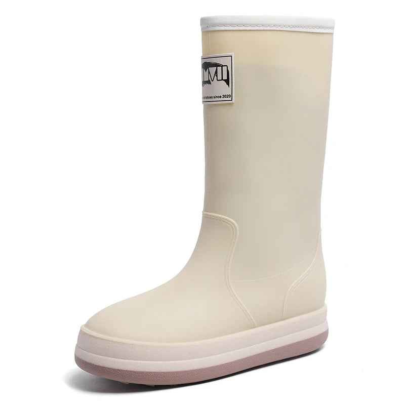 R&B | Stiefel Damen - Wasserdichte Outdoor Gummistiefel mit Rutschfester Sohle