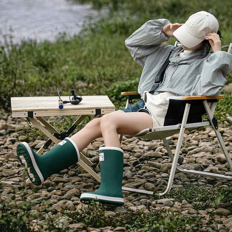 R&B | Stiefel Damen - Wasserdichte Outdoor Gummistiefel mit Rutschfester Sohle