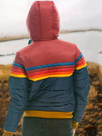 R&B | Retro Steppjacke mit Kapuze - Modische Freizeit Winterjacke Im Vintage-Stil