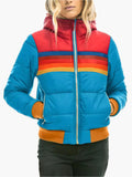 R&B | Retro Steppjacke mit Kapuze - Modische Freizeit Winterjacke Im Vintage-Stil
