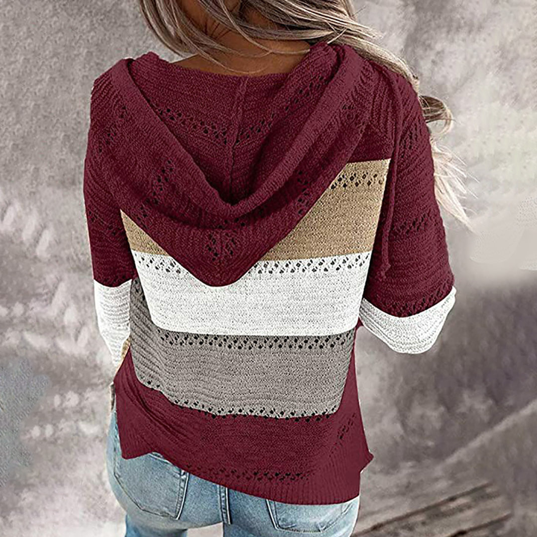 R&B | Strickpullover mit Kapuze Atmungsaktives Material Lässiger Stil