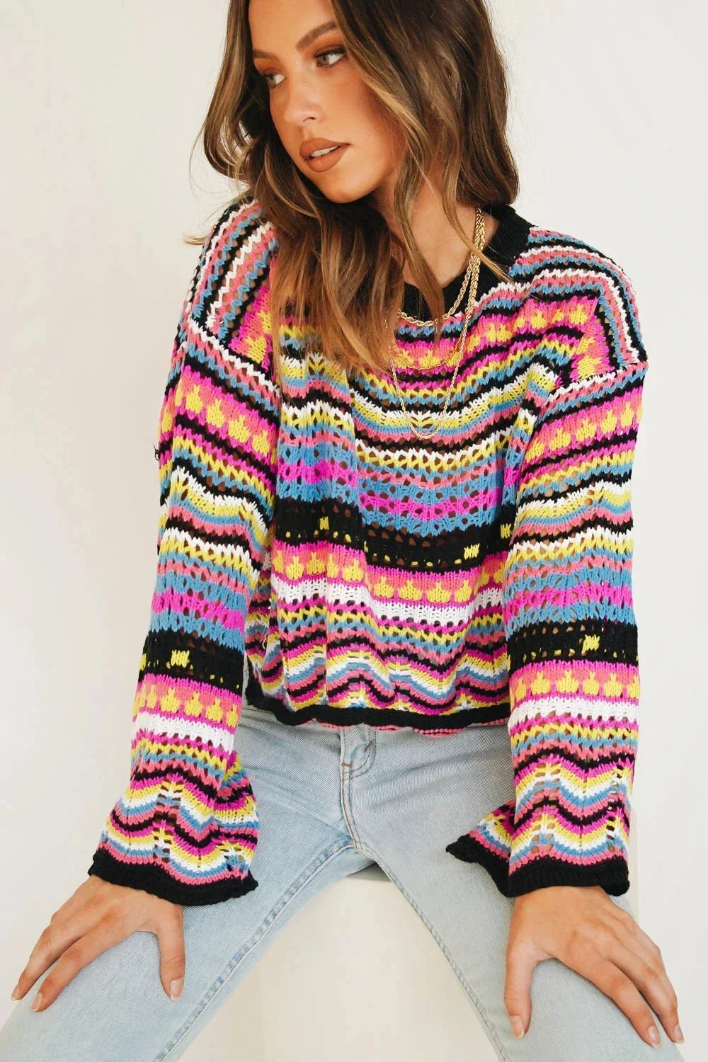 R&B | Trendy Lose Strickpullover