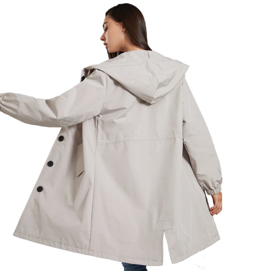 R&B | Damen Wasserdichte Regenjacke Mit Kapuze