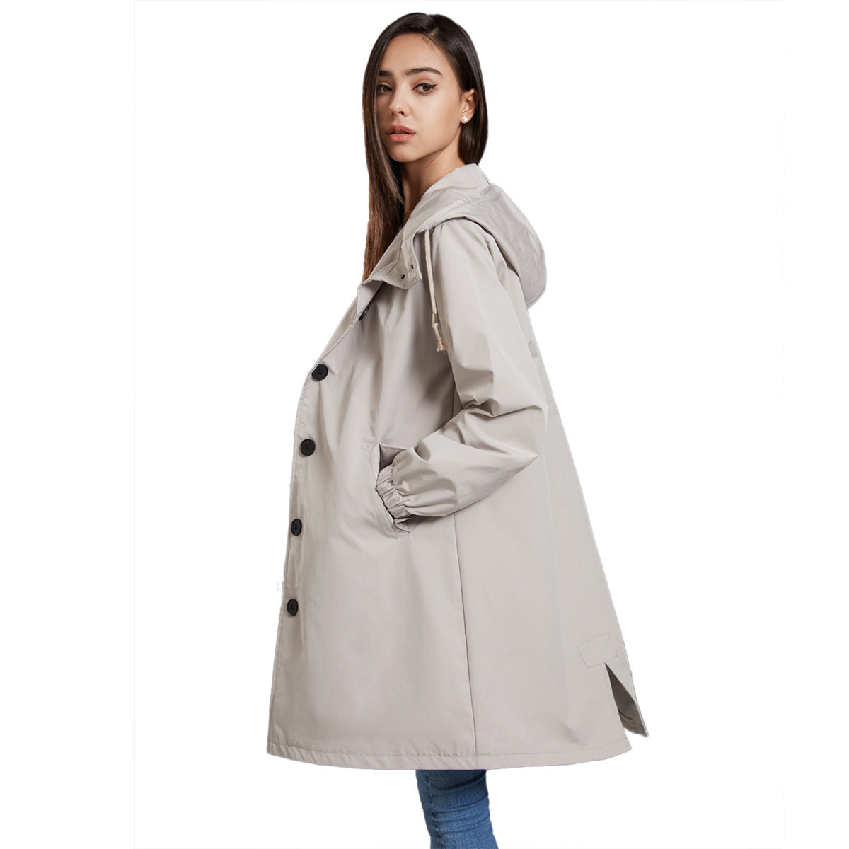 R&B | Damen Wasserdichte Regenjacke Mit Kapuze