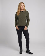 Gestreiftes Langarmshirt Damen Rundhals Locker Baumwolle Casual Oberteil